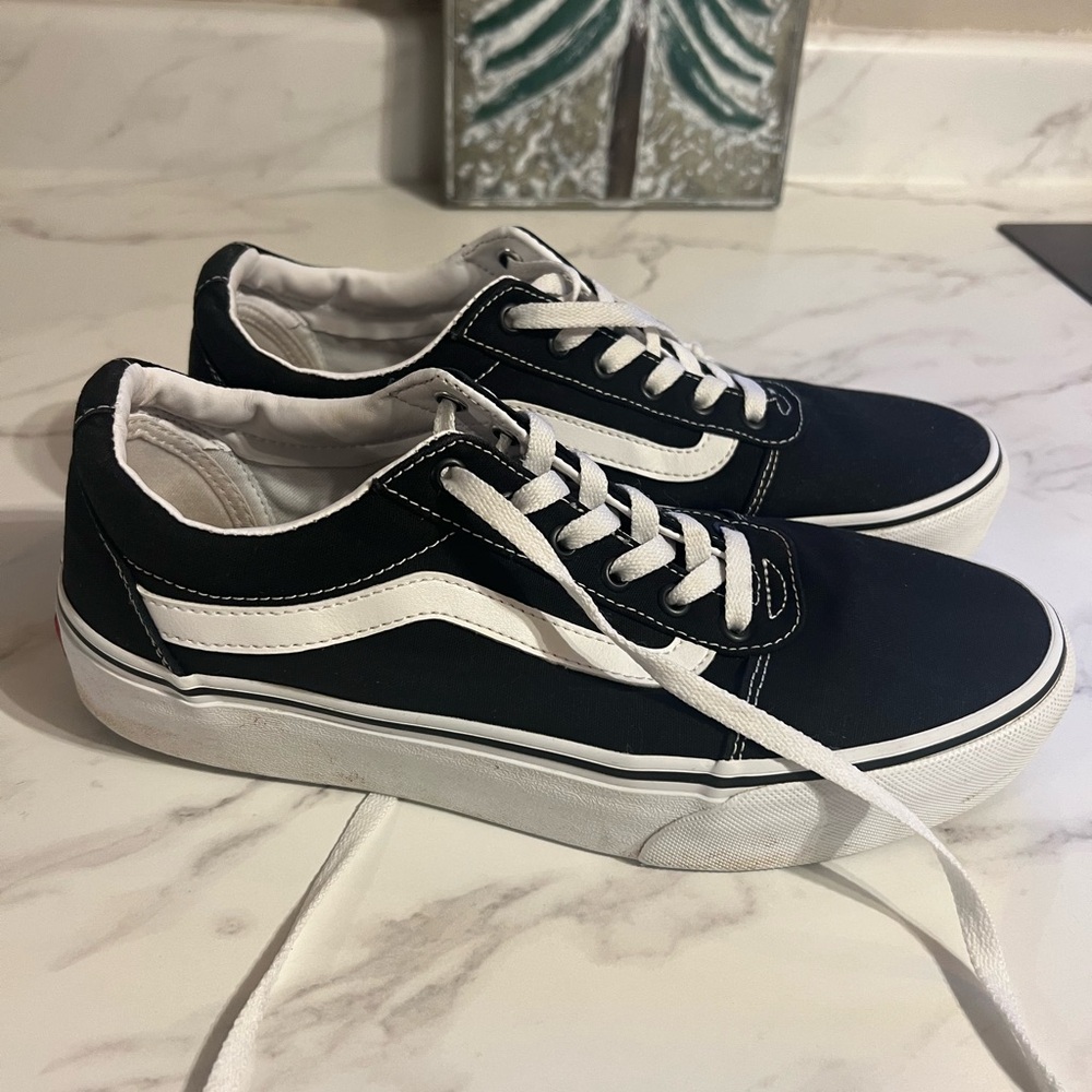 Vans Black and White Sneakers
